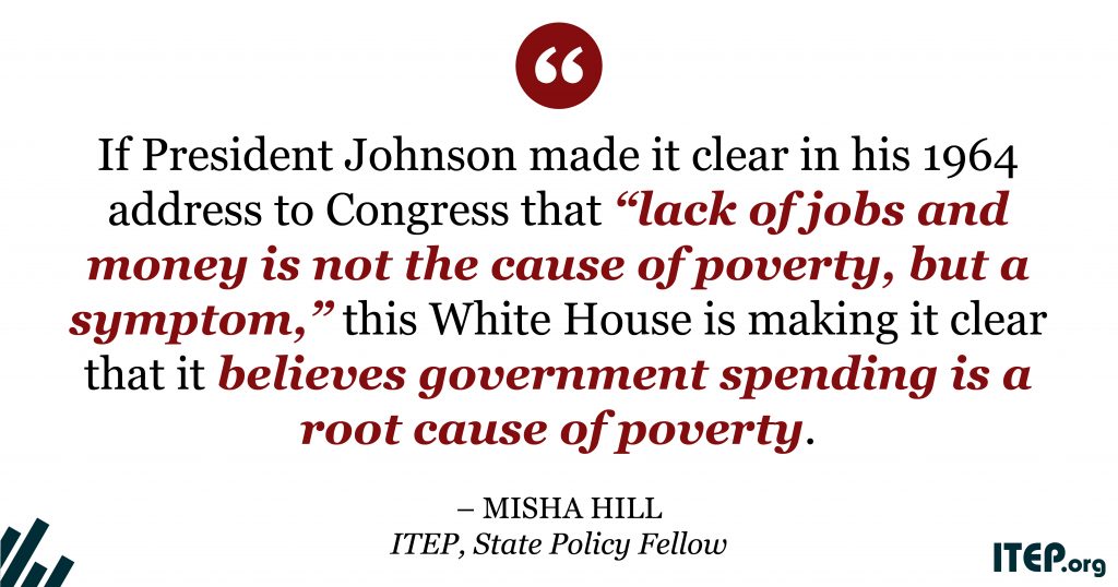 1964: Unconditional War on Poverty; 2018: Unconditional War on the Poor