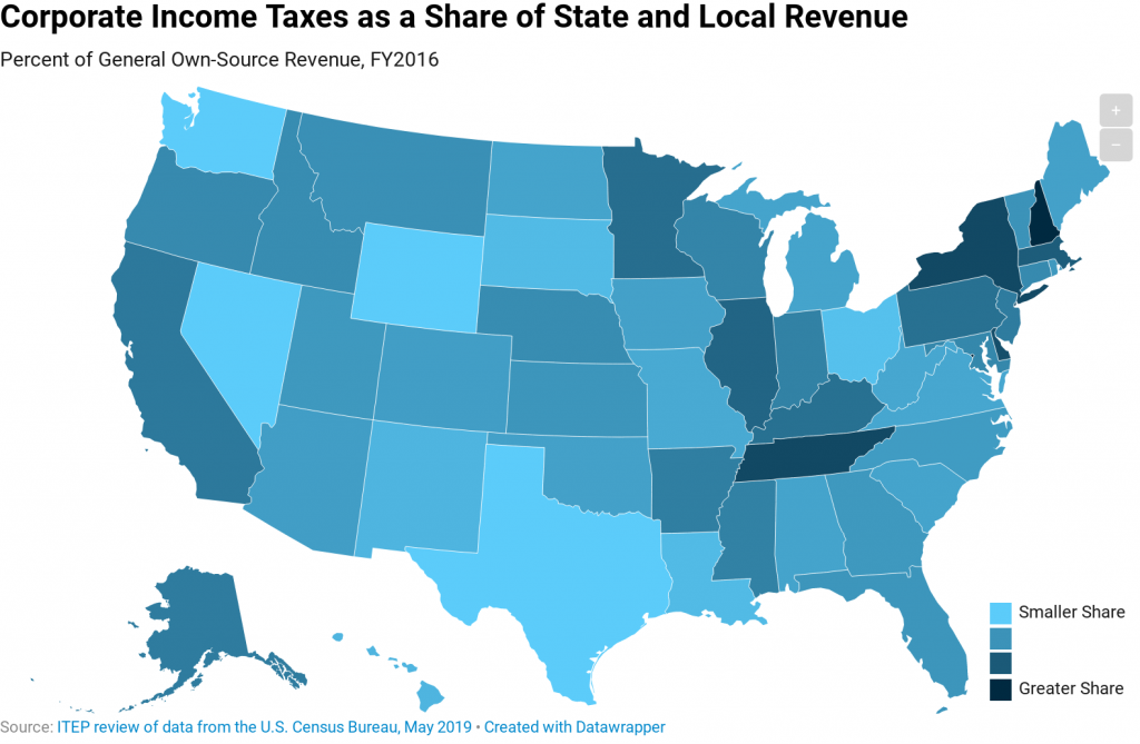 How Heavily Does Your State Rely on Corporate Income Taxes?