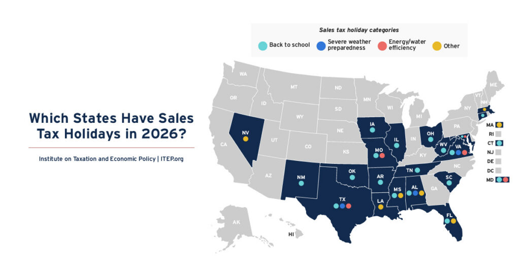 Which States Have Sales Tax Holidays in 2026?