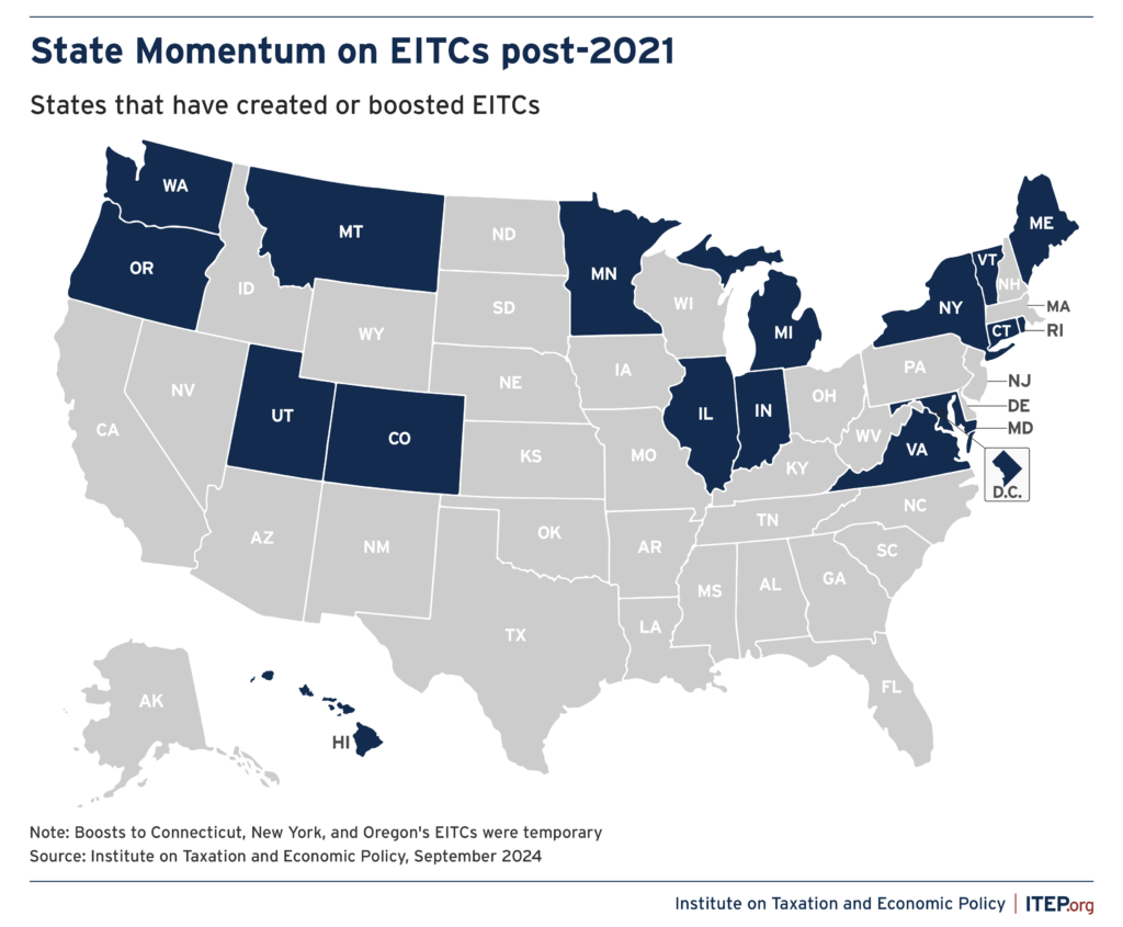 State Earned Income Tax Credits Support Families And Workers In 2024 Itep